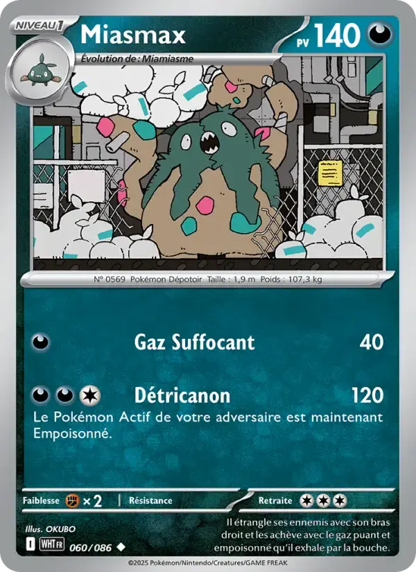 Carte Pokémon Miasmax #060 — Flamme Blanche