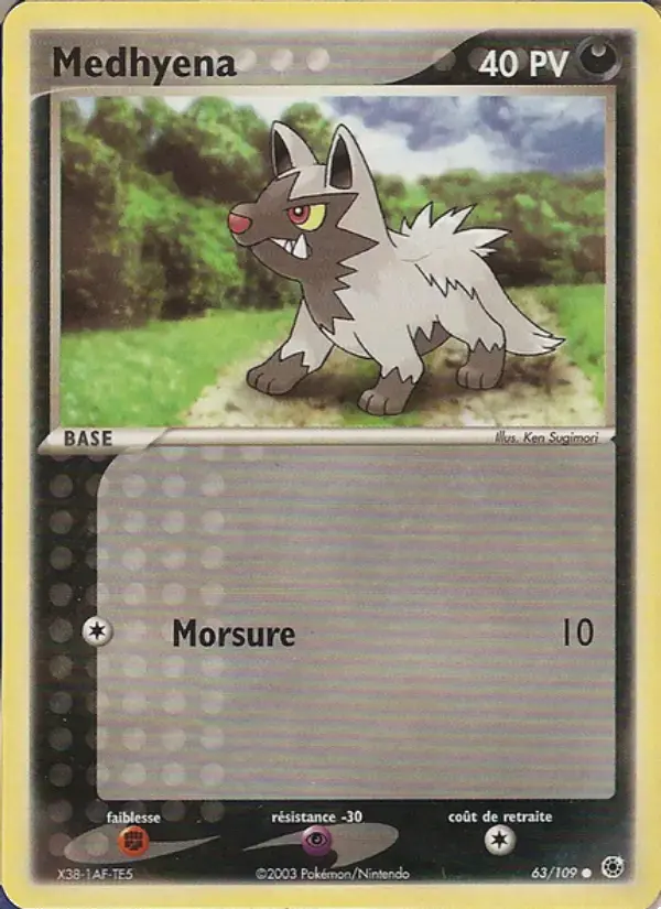 Carte Pokémon Medhyena #63 — Rubis & Saphir