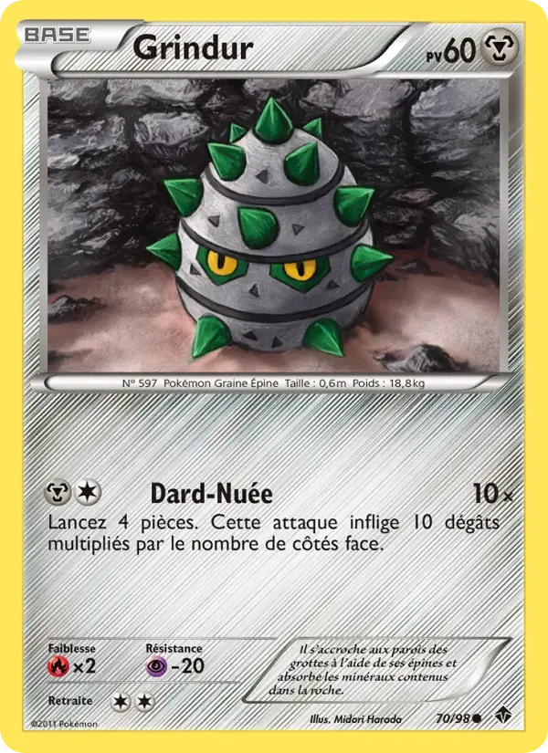 Carte Pokémon Grindur #70 — Pouvoirs Émergents