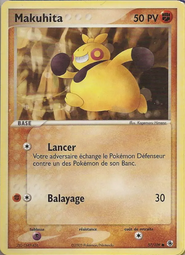 Carte Pokémon Makuhita #57 — Rubis & Saphir