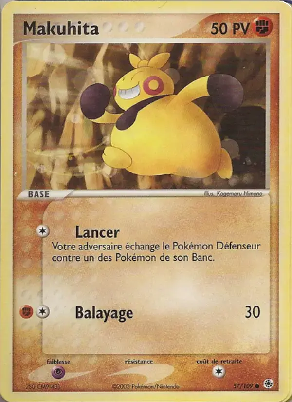 Carte Pokémon Makuhita #57 — Rubis & Saphir