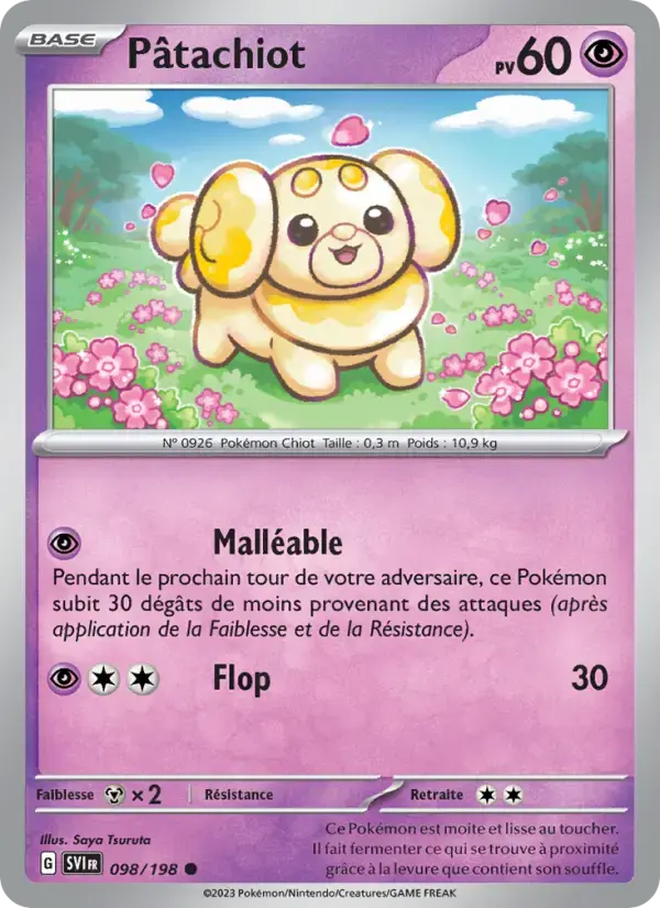 Carte Pokémon Pâtachiot #098 — Écarlate et Violet