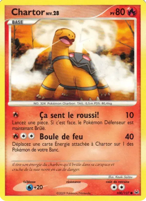 Carte Pokémon Chartor #100 — Platine