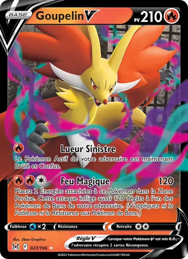 Carte Pokémon Goupelin V #027 — Origine Perdue