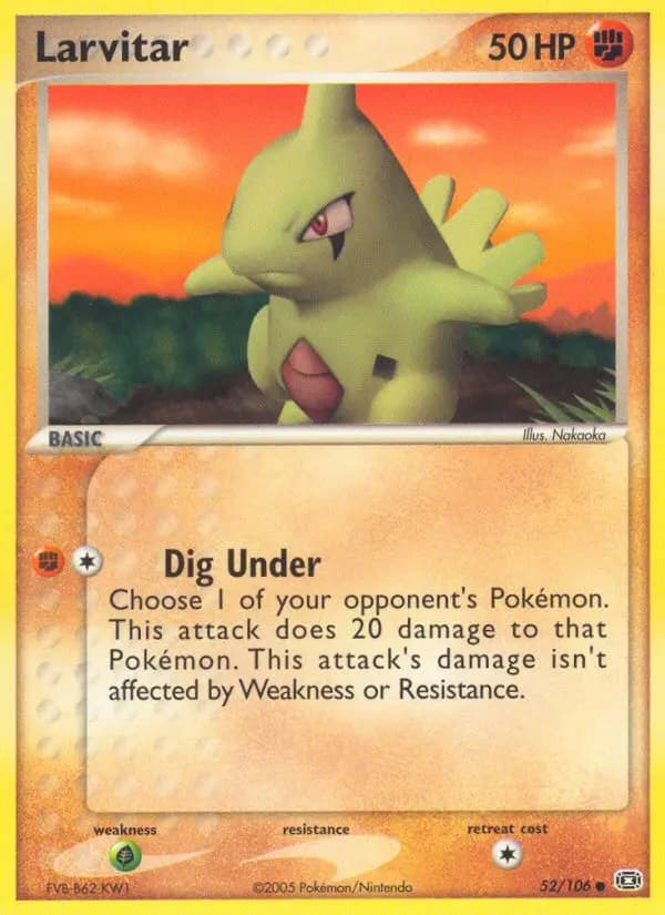 Larvitar #52 — Emerald