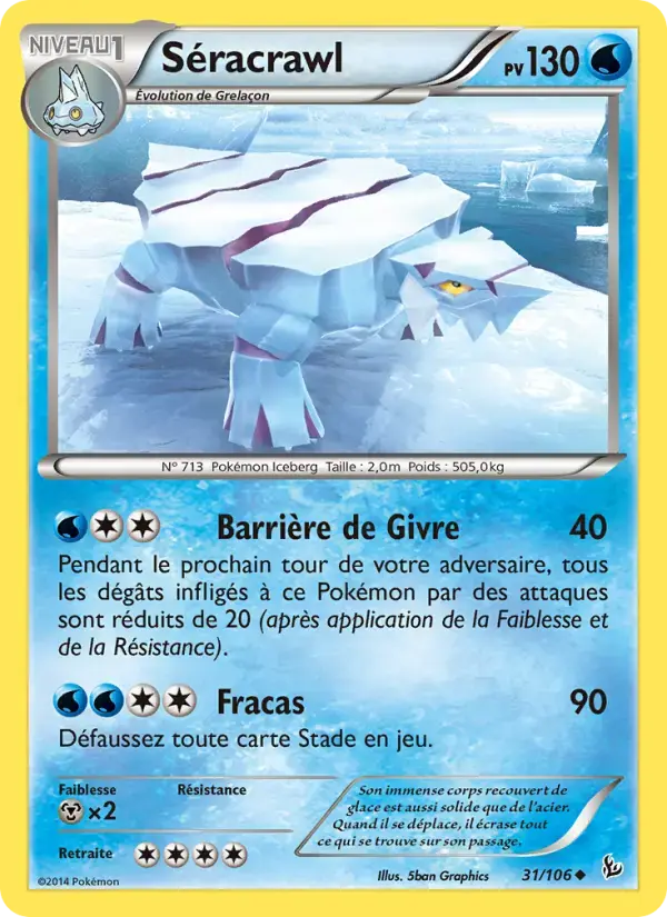 Carte Pokémon Séracrawl #31 — Étincelles