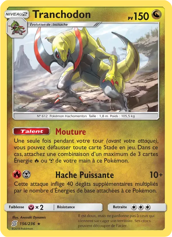 Carte Pokémon Tranchodon #156 — Harmonie des Esprits