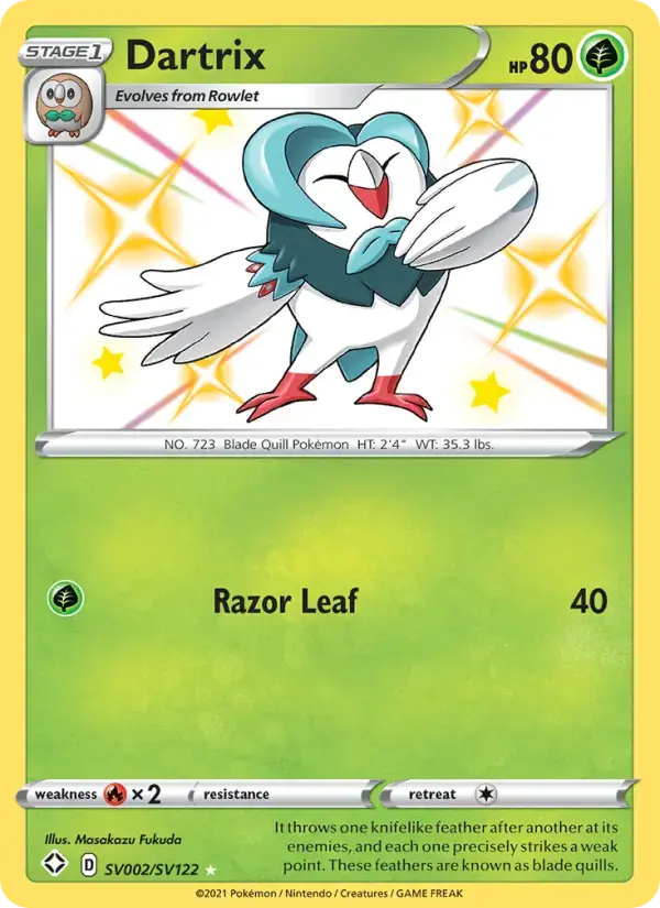 Dartrix #SV002 — Shining Fates