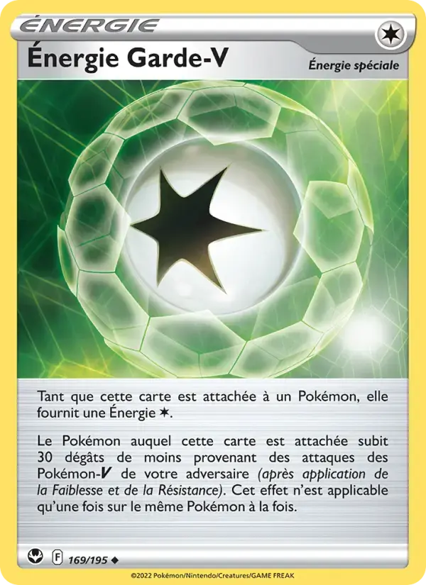 Carte Pokémon Énergie Garde V #169 — Tempête Argentée