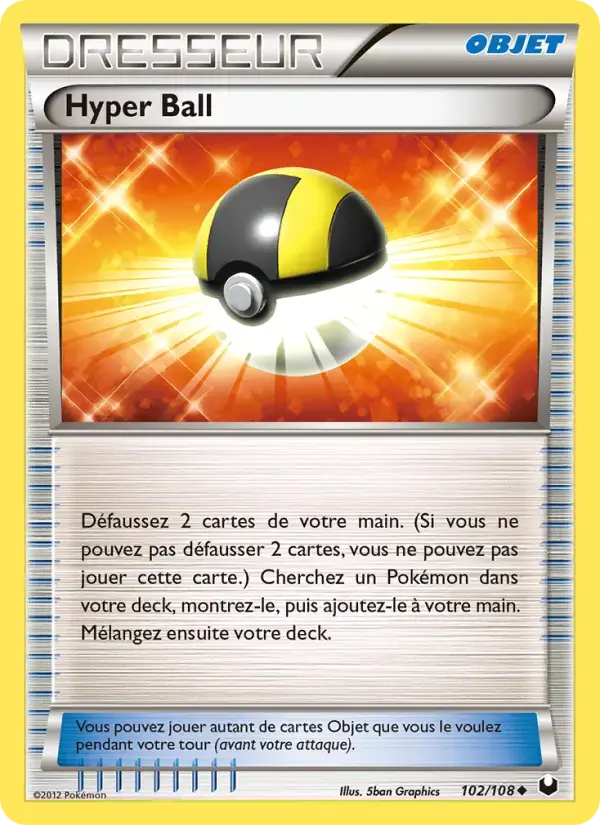Carte Pokémon Hyper Ball #102 — Explorateurs Obscurs