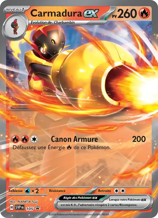 Carte Pokémon Carmadura-ex #105 — Promos Écarlate et Violet