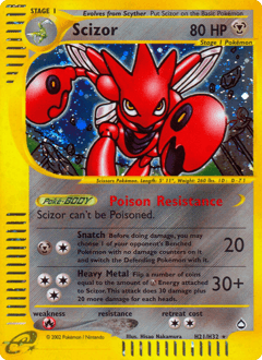 Scizor #H21 — Aquapolis