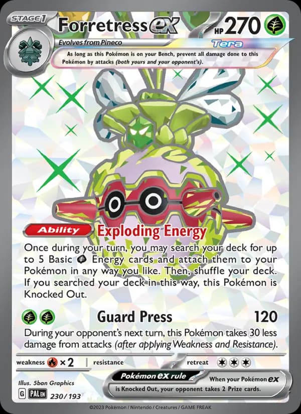 Forretress ex #230 — Paldea Evolved