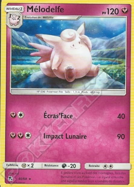 Carte Pokémon Mélodelfe #40 — Destinées Occultes