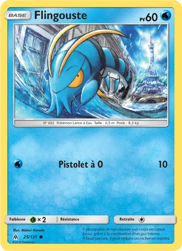 Carte Pokémon Flingouste #25 — Lumière Interdite