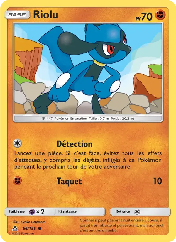 Carte Pokémon Riolu #66 — Ultra-Prisme