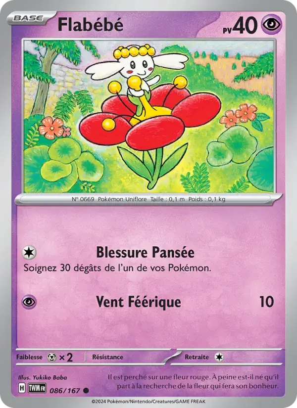 Carte Pokémon Flabébé #086 — Mascarade Crépusculaire