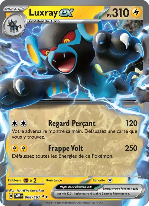 Carte Pokémon Luxray-ex #068 — Mascarade Crépusculaire