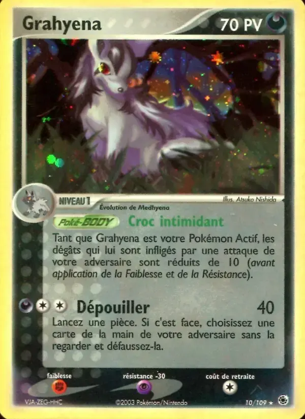 Carte Pokémon Grahyena #10 — Rubis & Saphir