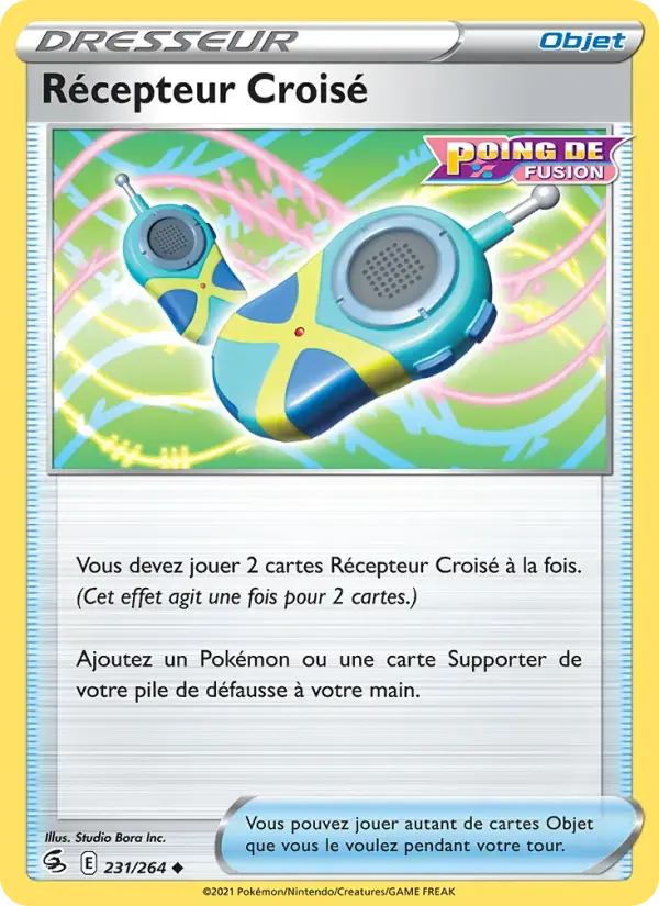 Carte Pokémon Récepteur Croisé #231 — Poing de Fusion