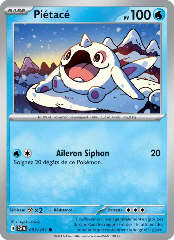 Carte Pokémon Piétacé #053 — Étincelles Déferlantes