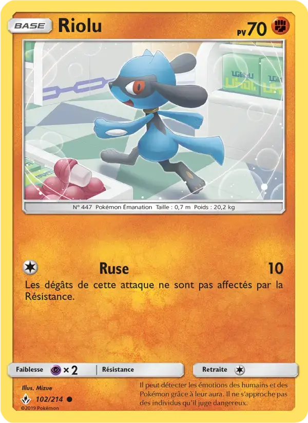 Carte Pokémon Riolu #102 — Alliance Infaillible