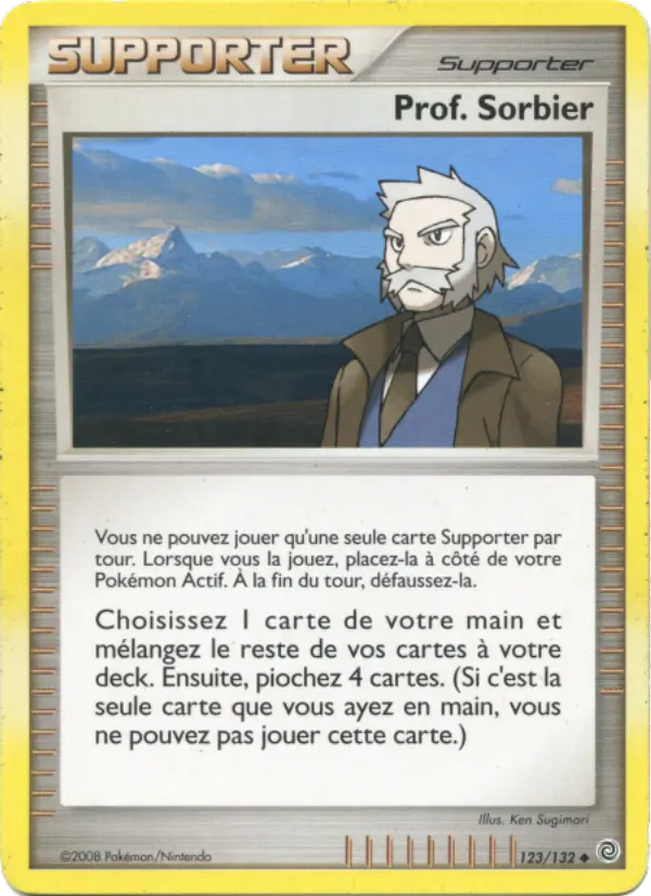 Carte Pokémon Prof. Sorbier #123 — Merveilles Secrètes