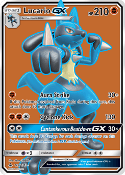 Lucario GX #122 — Forbidden Light