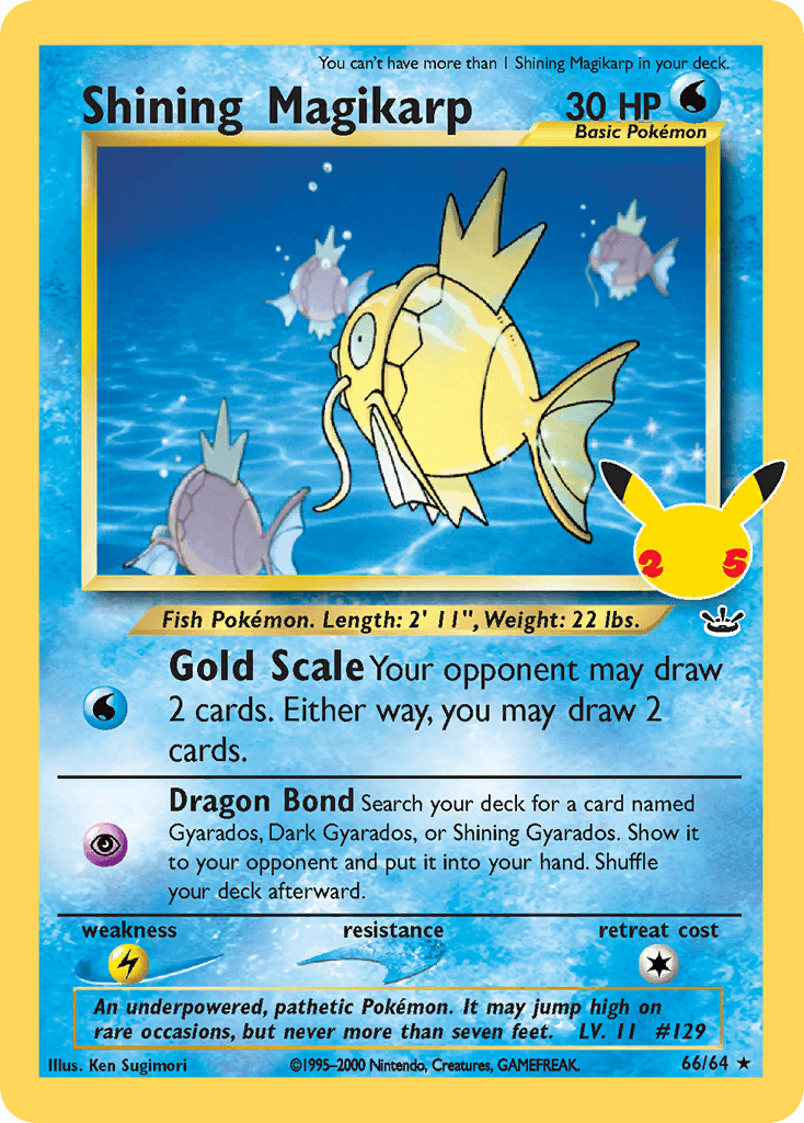 Carte Pokémon Magicarpe Brillant #35 — Célébrations