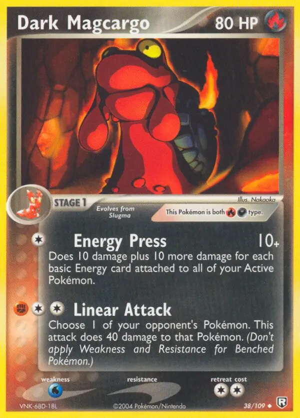Carte Pokémon Dark Magcargo #38 — EX Team Rocket Returns