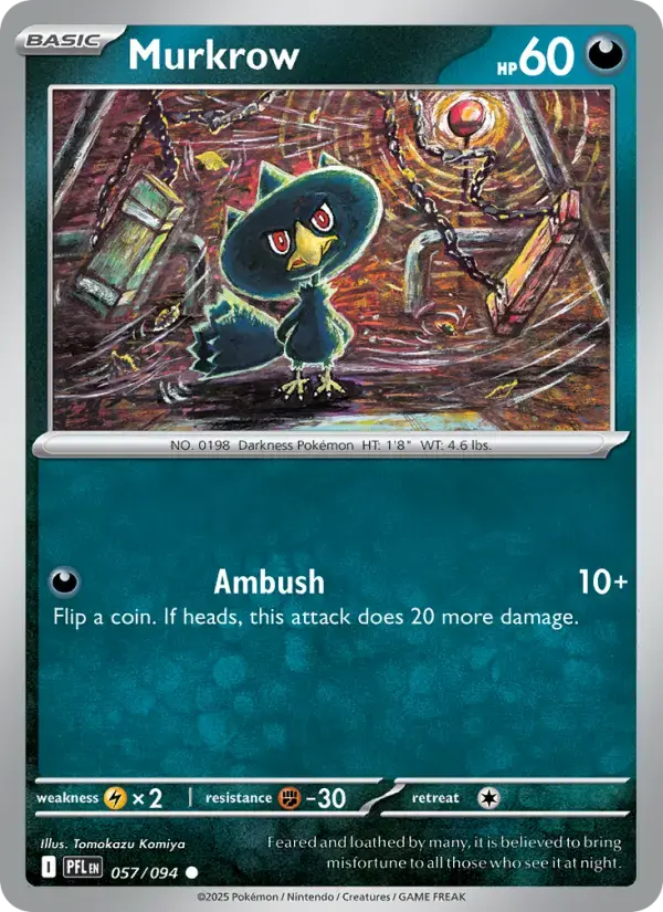 Murkrow #057 — Phantasmal Flames