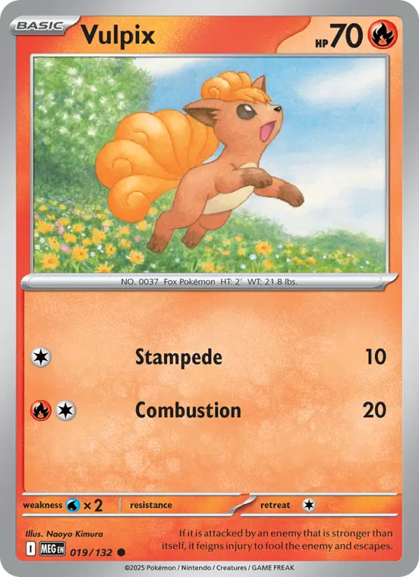 Carte Pokémon Goupix #019 — Méga-Évolution
