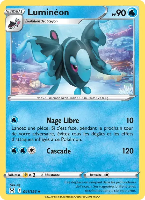 Carte Pokémon Luminéon #041 — Origine Perdue