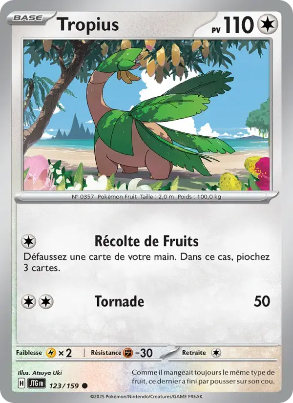 Carte Pokémon Tropius #123 — Aventures Ensemble