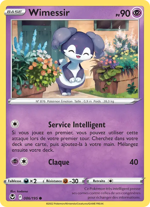 Carte Pokémon Wimessir #086 — Tempête Argentée
