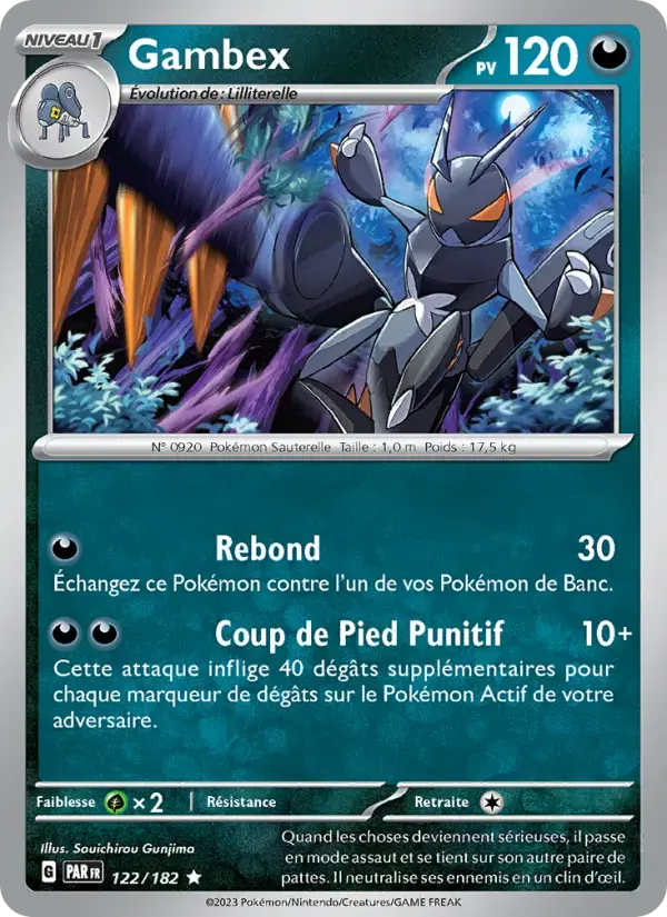 Carte Pokémon Gambex #122 — Faille Paradoxe