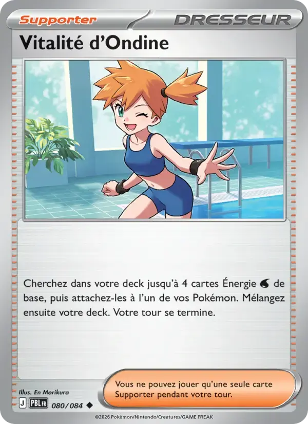 Carte Pokémon Vitalité d'Ondine #080 — Nuit Noire