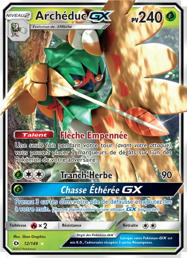 Carte Pokémon Archéduc GX #12 — Soleil et Lune