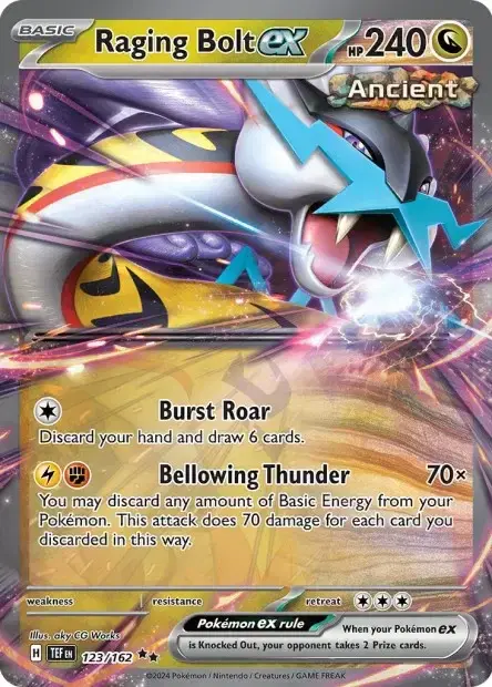 Carte Pokémon Ire-Foudre ex #123/162 — Jumbo