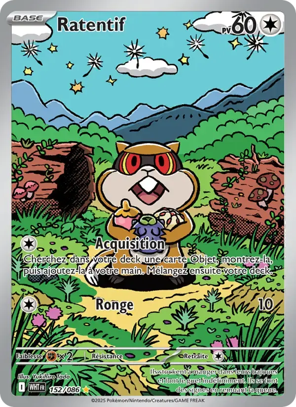 Carte Pokémon Ratentif #152 — Flamme Blanche