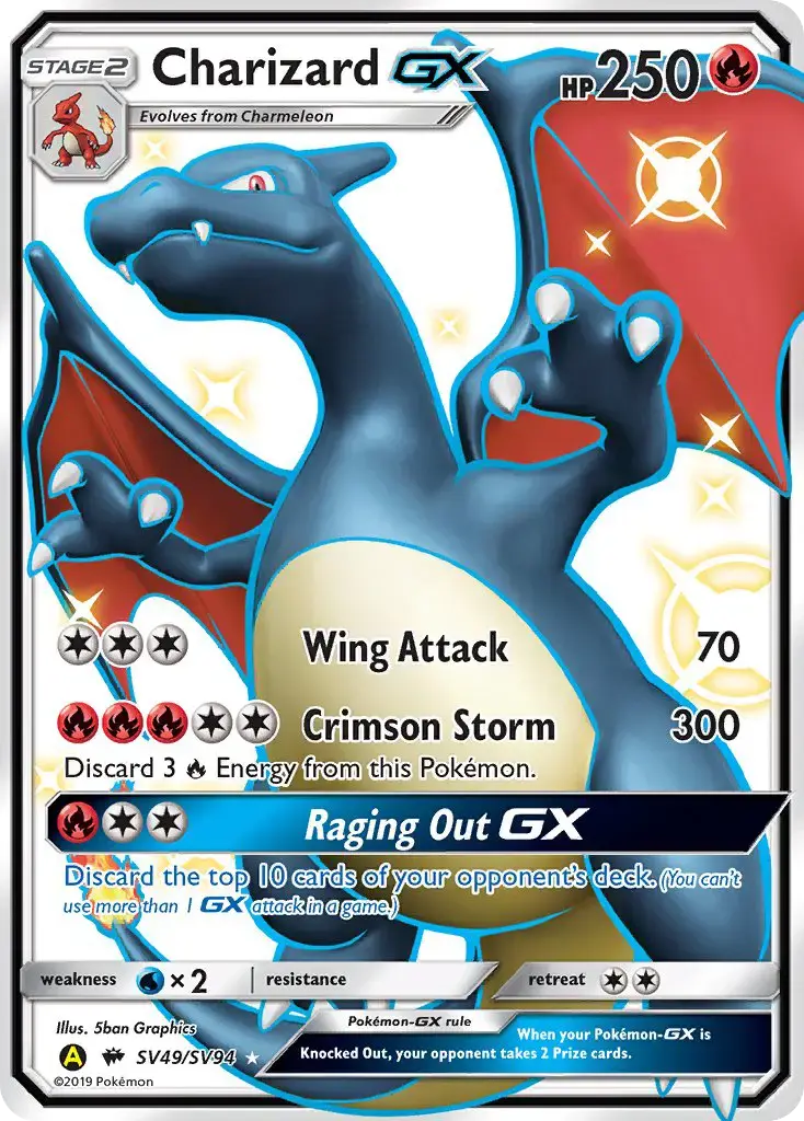 Charizard-GX #SV49 — Hidden Fates