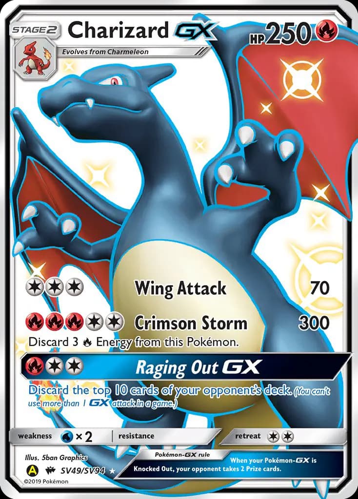 Charizard-GX #SV49 — Hidden Fates
