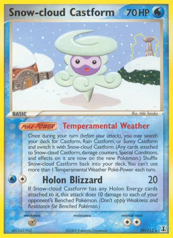 Snow-cloud Castform #29 — Delta Species