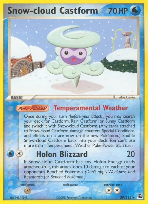 Snow-cloud Castform #29 — Delta Species