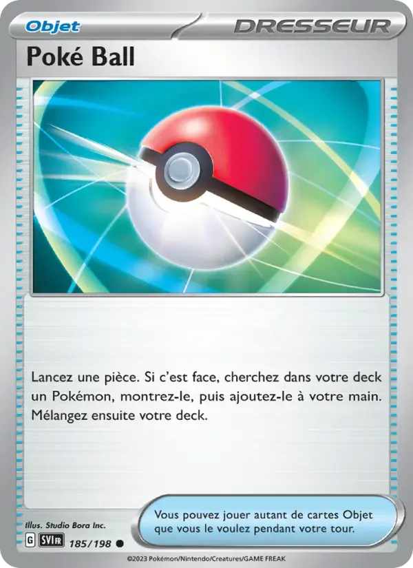 Carte Pokémon Poké Ball #185 — Écarlate et Violet