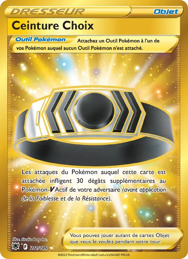 Carte Pokémon Ceinture Choix #211 — Astres Radieux