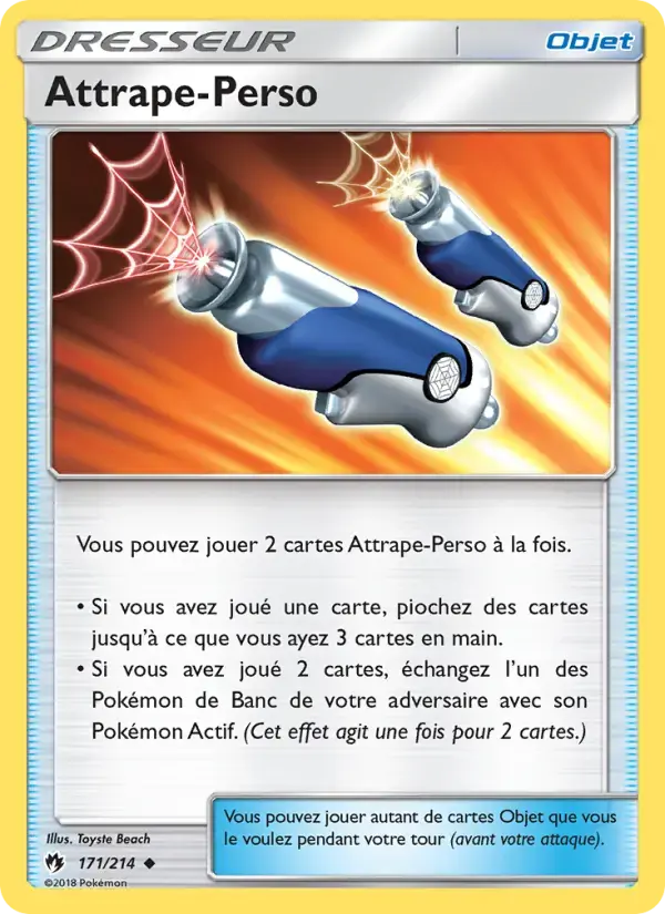 Carte Pokémon Attrape-Perso #171 — Tonnerre Perdu
