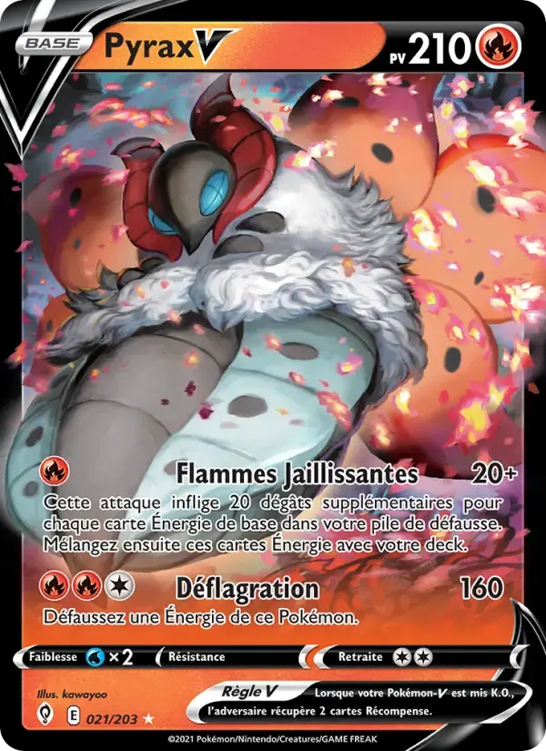 Carte Pokémon Pyrax V #21 — Évolution Céleste