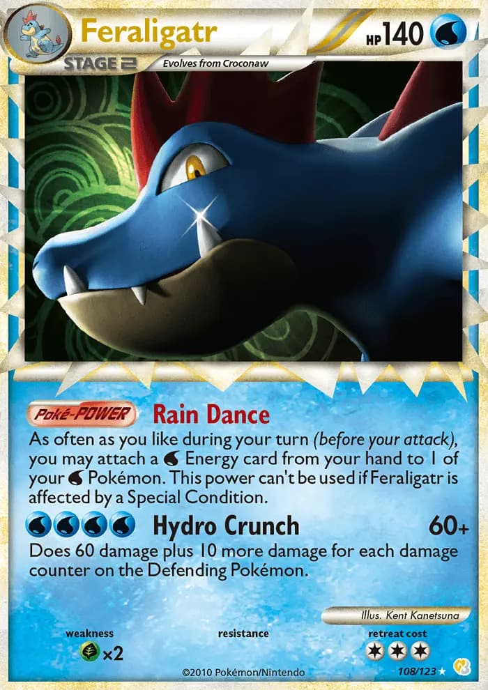 Feraligatr #108 — HeartGold SoulSilver