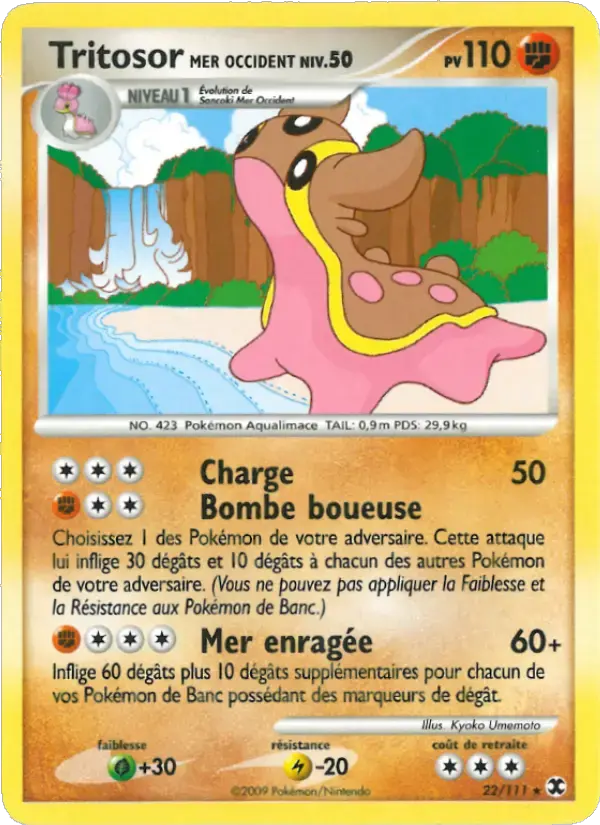 Carte Pokémon Tritosor Mer Occident Niv. 50 #22 — Rivaux Émergeants